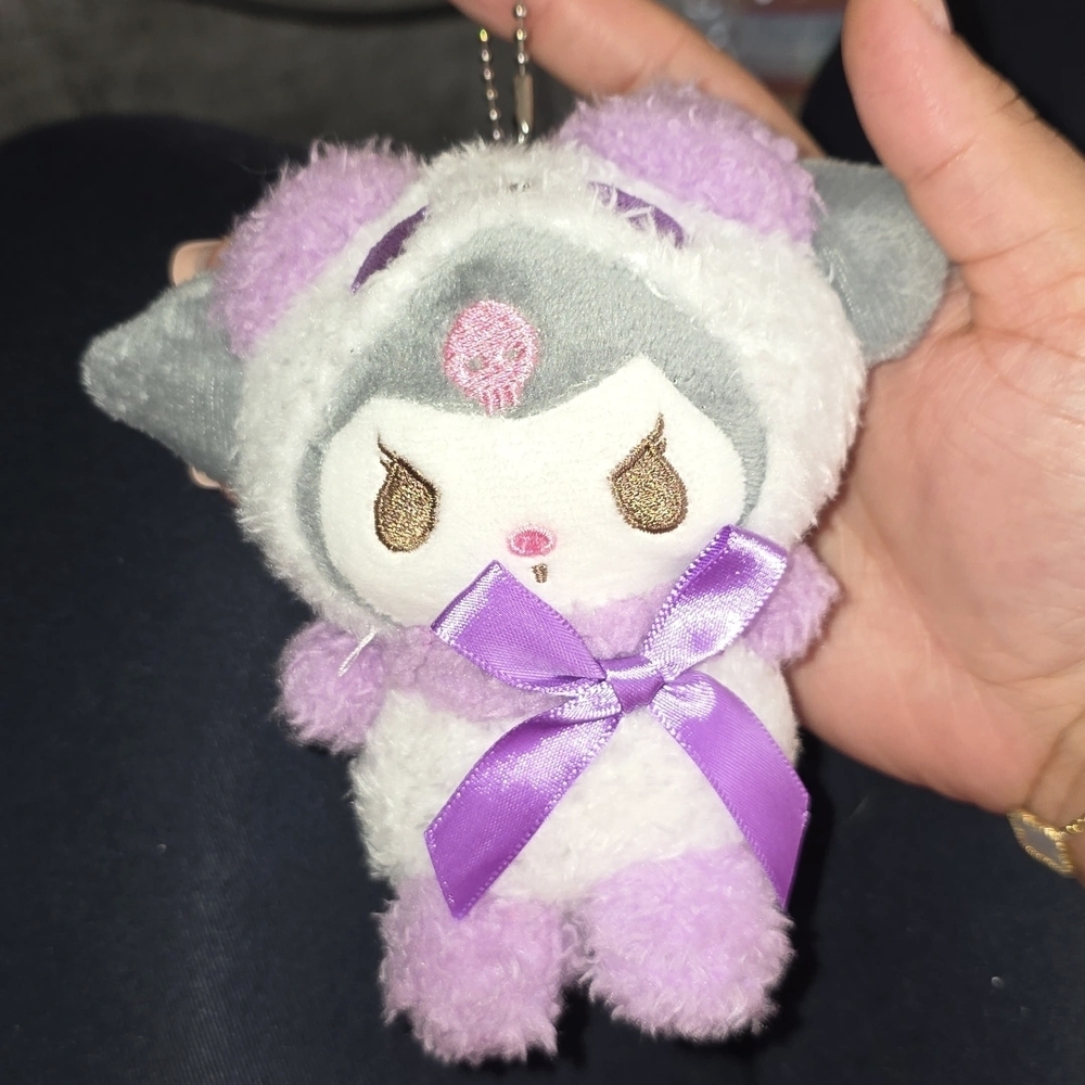 ☆Kuromi Charming Plush Toy with Purple and Gray Accents☆